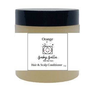 Baby Bella Kids Orange Hair & Scalp Conditioner, 4 OZ, Made in USA